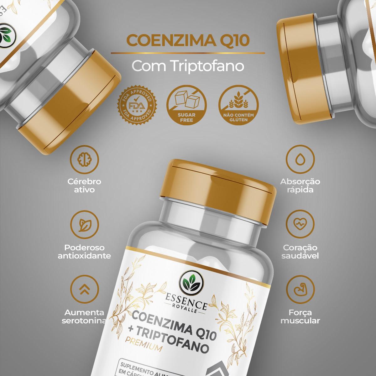 Coenzima Q10 + L-Triptofano – 60 Cápsulas (386mg) - Essence Royalle