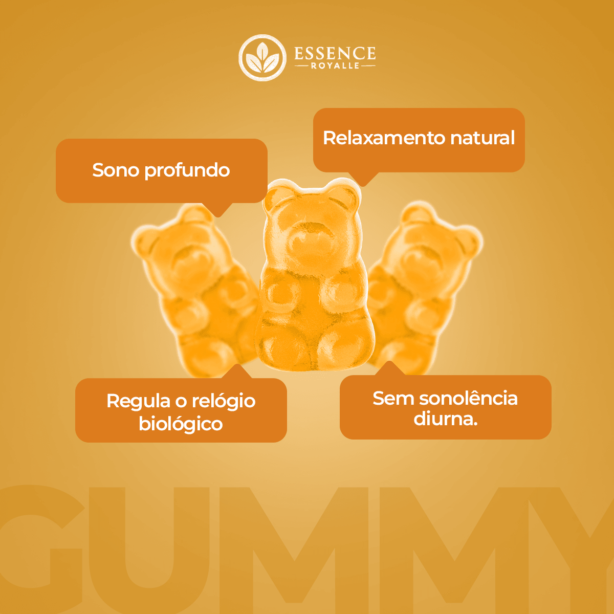 Melatonina em Gummies – 30 Gomas | Sabor Maracujá - Essence Royalle