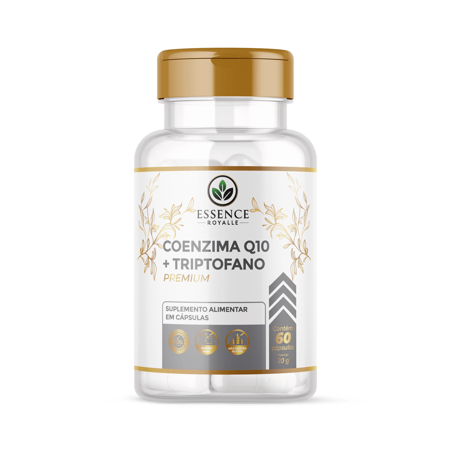 Coenzima Q10 + L-Triptofano – 60 Cápsulas (386mg) - Essence Royalle