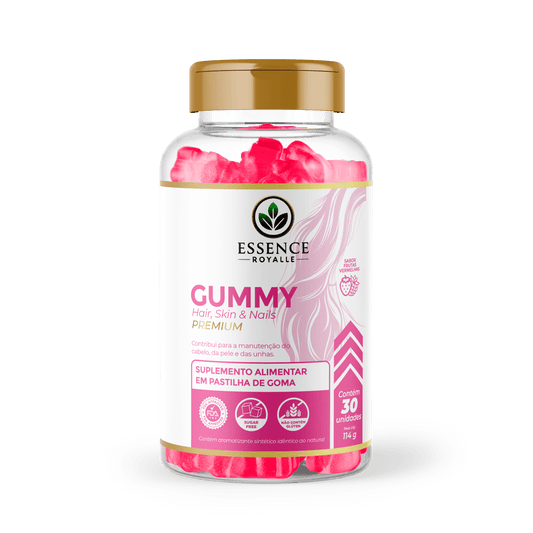 Gummy Cabelo, Pele e Unhas – 30 Gomas | Frutas Vermelhas - Essence Royalle