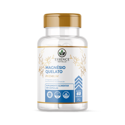 Magnésio Quelato – 60 Cápsulas (613mg) - Essence Royalle