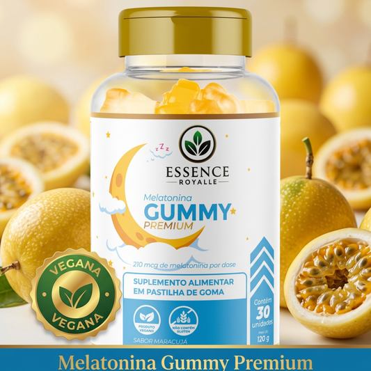 Melatonina Gummy Mastigável – 30 Gomas | Sabor Maracujá