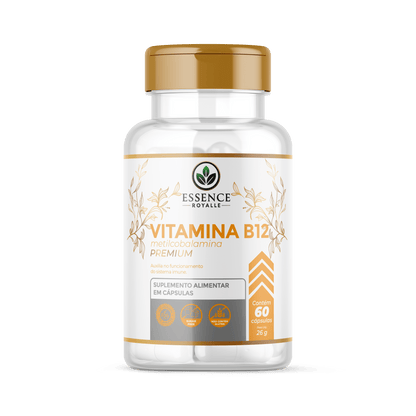 Vitamina B12 Metilcobalamina – 60 Cápsulas (425mg) - Essence Royalle