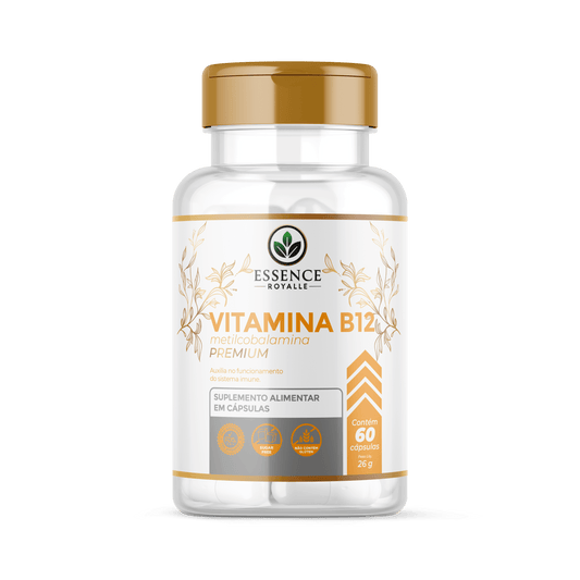 Vitamina B12 Metilcobalamina – 60 Cápsulas (425mg) - Essence Royalle